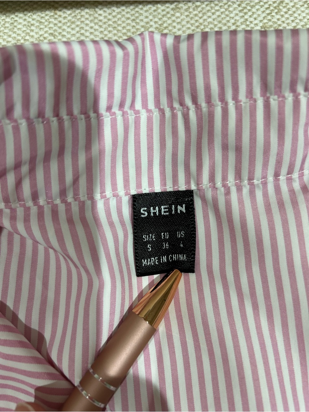Striped Patchwork Colorblock Button-Up Mini Shirt Dress Sz S Ruffle Bell Sleeve - Picture 6 of 9